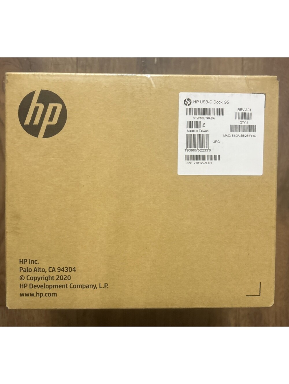 HP USB-C Dock G5 Docking Station 5TW10UT#ABA Black + HP 120W Power Adapter NEW!